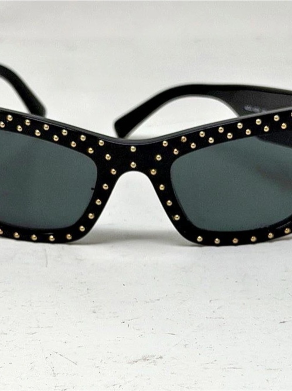 Versace VE4358 GB1/87 The Clans Ares Studded Sunglasses Black Gold Medusa 52mm